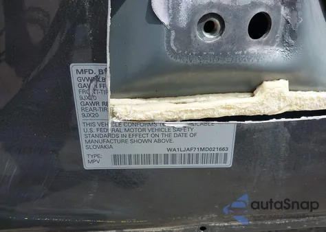 2021 Audi Q7 Premium Plus 45 Tfsi Quattro Tiptronic из США, поврежденный, VIN WA1LJAF71MD021663